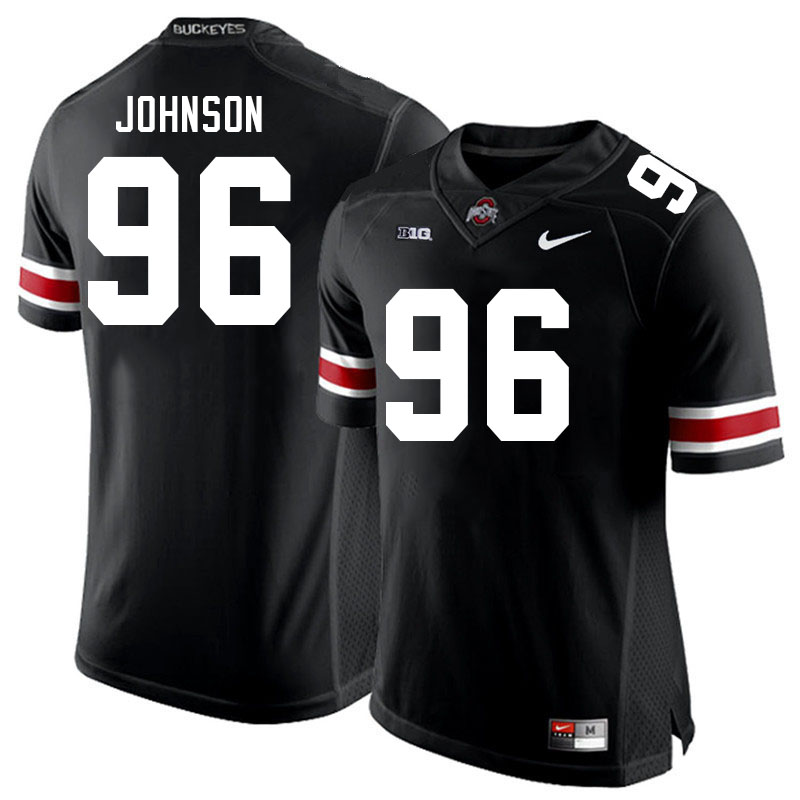 Ohio State Buckeyes Collin Johnson Men's #96 Black Authentic Stitched College Football Jersey